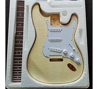corpo chitarra Guida Elettrica Ad Ondulazione Dell'acqua Fai Da Te Kit Set Set Basswood Body Palvegna In Palissandro Derivino In Acero kit chitarra fai da te (Color : 04)