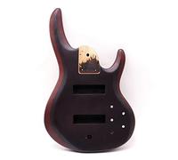corpo chitarra Hickory Skin Electric Bass Guitar Body Okoume Wood Uso Con 24 Fret Guitar Neck kit chitarra fai da te