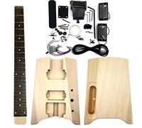 corpo chitarra Kit Chitarra Elettrica Fai-da-te Incompiuto Corpo In Tiglio 2 Pickup A Doppia Bobina kit chitarra fai da te