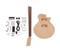 corpo chitarra Kit Di Chitarra Elettrica Fai-da-te Incompiuto Corpo E Manico In Mogano Set Di Sostituzione Tastiera In Palissandro kit chitarra fai da te