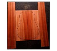 corpo chitarra Materiale Di Lana Impiallacciato Sul Retro Della Chitarra In Legno Di Sandalo Rosso E Mogano Completo Materiale Per La Fabbricazione Di Chitarra Singola kit chitarra fai da te (Color :
