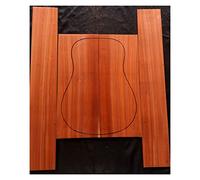 corpo chitarra Materiale Di Lana Impiallacciato Sul Retro Della Chitarra In Legno Di Sandalo Rosso E Mogano Completo Materiale Per La Fabbricazione Di Chitarra Singola kit chitarra fai da te (Color :