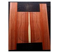 corpo chitarra Materiale Di Lana Impiallacciato Sul Retro Della Chitarra In Legno Di Sandalo Rosso E Mogano Completo Materiale Per La Fabbricazione Di Chitarra Singola kit chitarra fai da te ( Color :