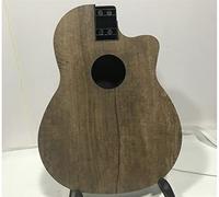 corpo chitarra Pannello In Legno Da 39 Pollici Per Chitarra Acustica Per Chitarra Acustica 6 Corde Rotonda Schiena Design Cutaway Design Folk Guitar Barile kit chitarra fai da te (Color : White)