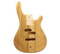 corpo chitarra Poplar Legno Elettrico Bass Guitar Body Natural Color Guitar Barrel Eigh Gloss Finish Finish Wood Body Guitar Parts kit chitarra fai da te
