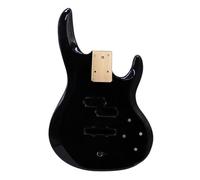 Corpo Del Basso Elettrico In Legno Di Pioppo Di Colore Nero Chitarra DIY Kit