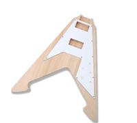 Corpo della chitarra non finito Chitarra Elettrica In Mogano Fatta A Mano Corpo Triangolare Semilavorato Accessori Per Chitarra Elettrica Corpo Con Battipenna(With Pickguard)