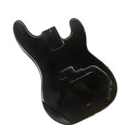 Corpo della chitarra non finito Corpo Per Basso Elettrico In Legno, Canna Per Chitarra Rifinita, Pannello Per Basso, Colore Nero