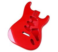 Corpo Di Chitarra Elettrica In Legno Corpo Per Chitarra Elettrica ST Pickup SSS Strumenti Fai Da Te Per Principianti E Adulti(Red)
