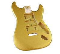 Corpo Di Chitarra Elettrica In Legno Kit Di Sostituzione Per Strumenti In Legno Per Principianti Fai Da Te Per Il Corpo Della Chitarra Elettrica(Gold)