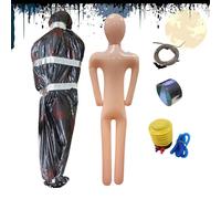 Corpo Di Halloween - Gonfiabile Di | Decorazione Realistica Con Sacco Mortuario | Ideale Per Casa Infestata, Festa Horror E Scherzo In Giardino - Sudario Per Atmosfera Inquietante