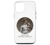 CORPO DI MICHELANGELO Divertente Rinascimento Medievale David Custodia per iPhone 12/12 Pro