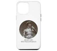 CORPO DI MICHELANGELO Divertente Rinascimento Medievale David Custodia per iPhone 12 Pro Max