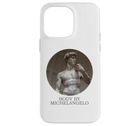 CORPO DI MICHELANGELO Divertente Rinascimento Medievale David Custodia per iPhone 14 Pro Max