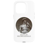 CORPO DI MICHELANGELO Divertente Rinascimento Medievale David Custodia per iPhone 15 Pro