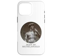 CORPO DI MICHELANGELO Divertente Rinascimento Medievale David Custodia per iPhone 16 Pro Max