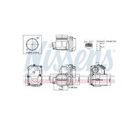 Corpo Farfalla NISSENS Per Ford C-Max II Focus III Galaxy Grand Kuga I 1700259