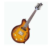 Corpo Impiallacciato In Acero Fiore Grande Mogano Strumento Mandolino Elettrico A 8 Corde A 24 Tasti Professionale Mandolino