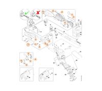 Corpo impugnatura ORIGINALE STIHL decespugliatore FSA 86 R FA05-790-1002