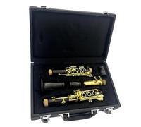 Corpo In Ebano Tono C Chiavi Dorate Clarinetto Strumento A Fiato Con Custodia E Accessori