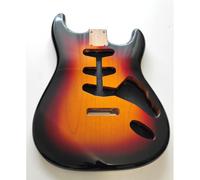 Corpo IN Ontano 2 Pezzi Smaltato Style STRATOCASTER Sss , Sunburst 3 Tonalità