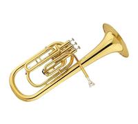 Corpo In Ottone Laccato Oro, Bocchino In Bronzo Fosforoso, Tubo Mi Bemolle, Tre Supporti, Corno Contralto Con Livello Di Prestazione Chiave Kit Eufonio