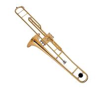 Corpo In Ottone Laccato Oro Di Grado Popolare, Valvole A Pistone, Trombone Contralto Con Custodia E Bocchino Trombone per Principianti