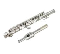 Corpo In Tubo Di Rame Bianco Flauto Di Mezza Misura Placcato Argento Tono C 16 Fori Piccolo Con Custodia Flauto Traverso per Principiante