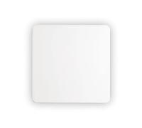 Applique Moderna Cover Alluminio Bianco Led 9,5W 3000K Luce Calda Quadr.