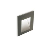 Corpo Luce Incasso Alluminio Antracite Led 2W 3000K Luce Calda