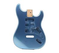 Corpo Per Chitarra Elettrica In Legno Di Pioppo, Canna Per Chitarra Blu Metallizzata Fai Da Te, 3-4 Pezzi, Parte Per Chitarra Combinata In Legno, Larghezza 5,7 Cm (Color : 02)