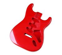 Corpo Per Chitarra Elettrica In Pioppo A Tre Singoli Rosso Lucido Metallizzato, Accessori Fai-da-te Modificati Per Pianoforte, Canna Per Pianoforte Professionale Chitarra DIY Kit