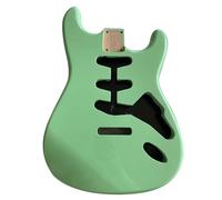 Corpo Per Chitarra Incompiuto Chitarra Elettrica Finitura Lucida Colorata SSS Fai Da Te Parte Di Ricambio(Green)