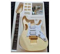 Corpo Per Chitarra Incompiuto Kit Di Produzione Per Chitarra Elettrica Double Rocker Tiger Maple Basswood Corpo In Legno Massello(A16)