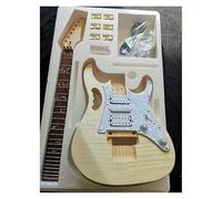 Corpo Per Chitarra Incompiuto Kit Di Produzione Per Chitarra Elettrica Double Rocker Tiger Maple Basswood Corpo In Legno Massello(A3)