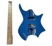 Corpo Per Chitarra Incompiuto Kit Mini Chitarra Elettrica Senza Paletta Corpo In Tiglio E Manico In Acero 6 Corde 34 Pollici