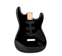Corpo Per Chitarra Pickup SSS Standard Con Finitura Lucida In Legno Di Ontano In Colore Nero