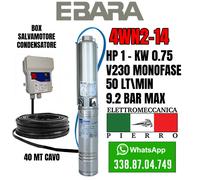 CORPO / POMPA SOMMERSA PER POZZI EBARA 4WN2-14 HP1 50 LITRI MINUTO 9.2 BAR MAX