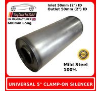 Corpo scatola di scarico silenziatore in acciaio dolce saldato da 5" x 24", f...