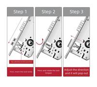 Corpo serratura a molla leggera per porte camera da letto con altezza 165 mm e f