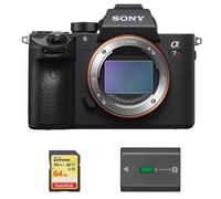Corpo SONY A7R III + scheda SD da 64 GB + batteria NP-FZ100