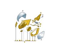 corpo specchio retrovisore originale vw troc 2GA857508AP9B9