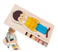 Corpo umano per bambini, giocattoli di anatomia per bambini,Anatomia per bambini - Apprendimento creativo Skeleton Jigsaw set per la lezione di biologia prescolare in classe di scuola materna