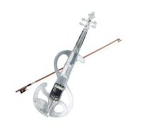 Corpo unico in acrilico per violino elettrico 4/4 con arco di violino luminoso Prestazioni elettroniche luminose