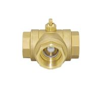 Corpo valvola a sfera in ottone con filettatura motorizzata elettrica DN40 a 3 vie 1 pezzo