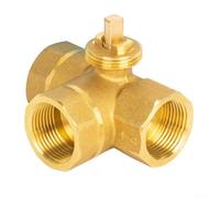 Corpo valvola a T a tre vie in ottone DN15, DN20, DN25 che rende facile trovare la giusta misura per le vostre specifiche esigenze di tubazione mantenendo l'efficienza (DN20)