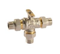 CORPO VALVOLA DIAMANT MOTORIZZATA 3 VIE MM OTTONE PASSAGGIO TOTALE PN 16