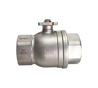 Corpo valvola in acciaio inossidabile DN40 con certificazione NSF, filettatura BSP/NPT utilizzata for attuatore TFA100-TC da 10 Nm for acqua potabile(Npt Thread,SS304)