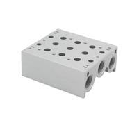 Corpo valvola solenoide a 5 porte serie SS5Y5-20 con collettore for valvole solenoidi serie SY5[ ]20 SY5120 SY5220 Scarico aria(SS5Y5-20-12)