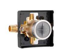 Corpo valvola universale per vasca e doccia per kit di finitura rubinetto vasca compatibile con R10000-UNBX (con arresti per cacciavite) nero